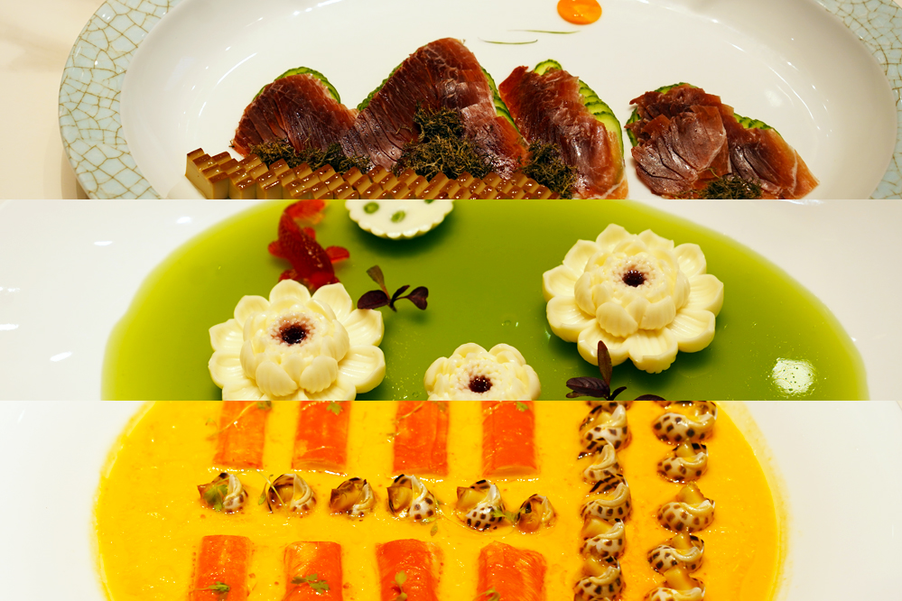 大觀樓長(zhǎng)聯(lián)宴。從上至下依次為北走蜿蜒、九夏芙蓉、蟹嶼螺洲。供圖