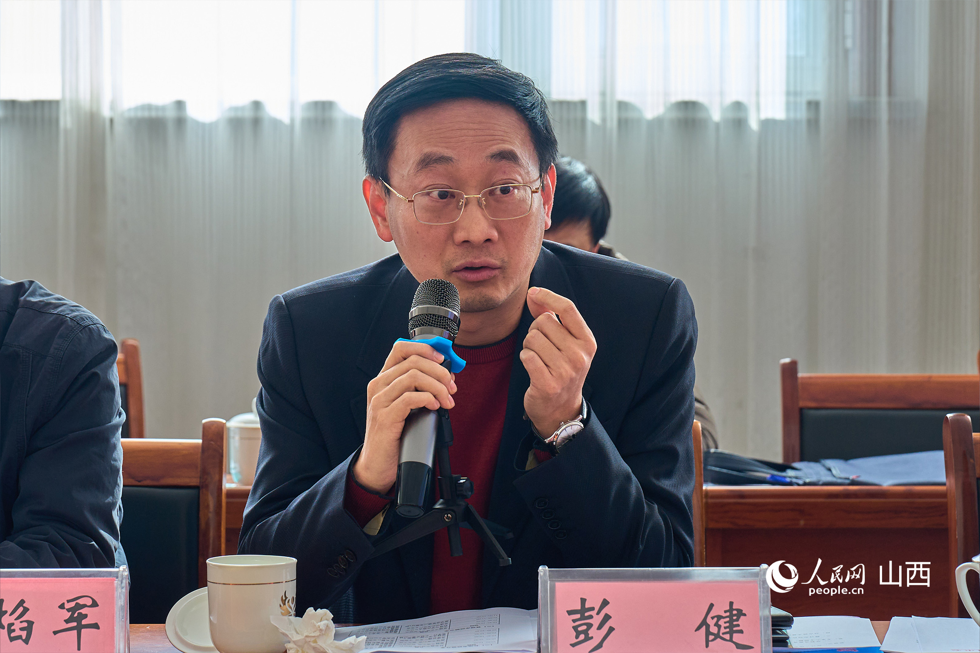 文化和旅游部文化和旅游研究基地（中國傳媒大學(xué)）主任彭健。人民網(wǎng) 張超寧攝