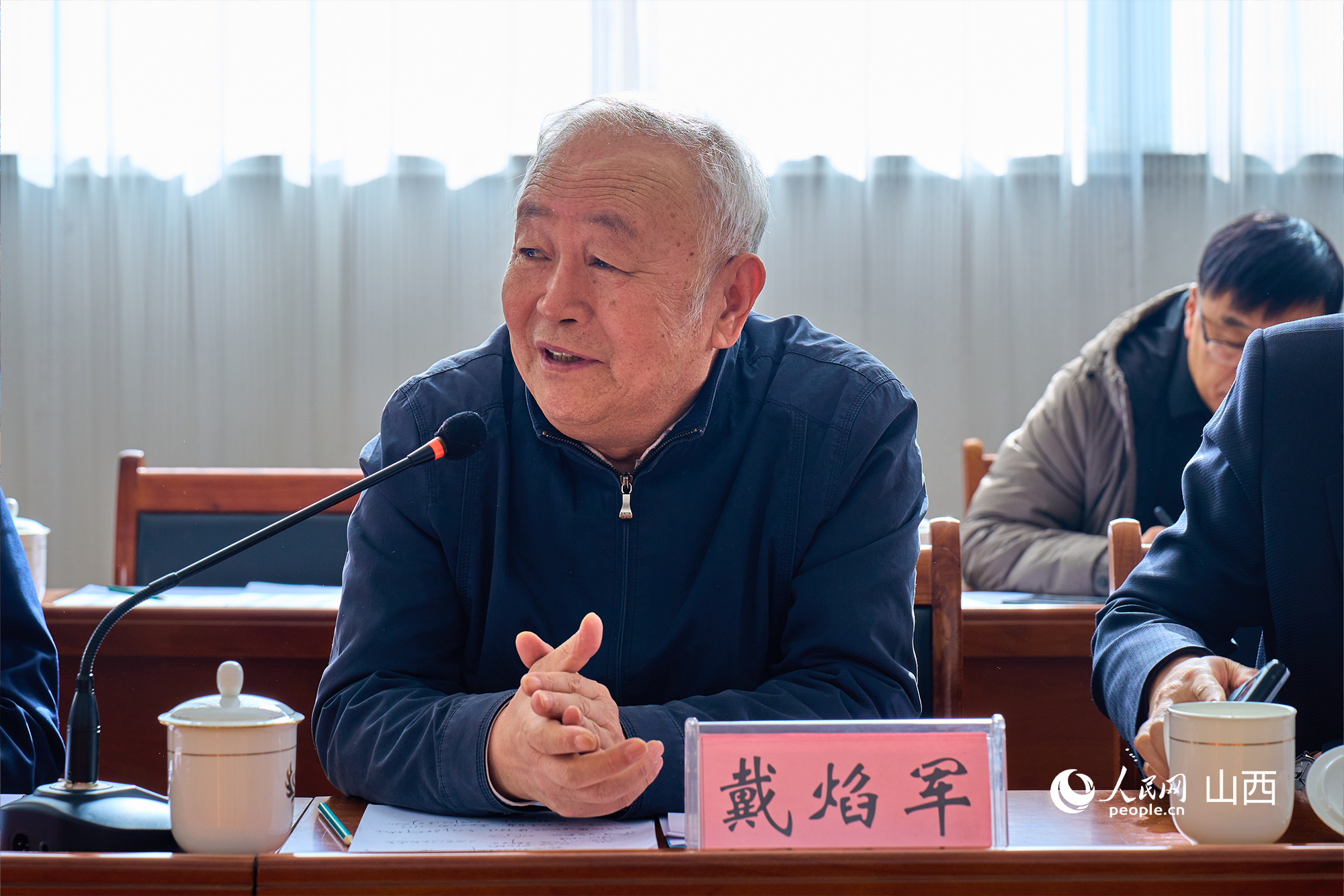 中央黨校（國家行政學(xué)院）黨建教研部原副主任、教授戴焰軍。人民網(wǎng) 張超寧攝